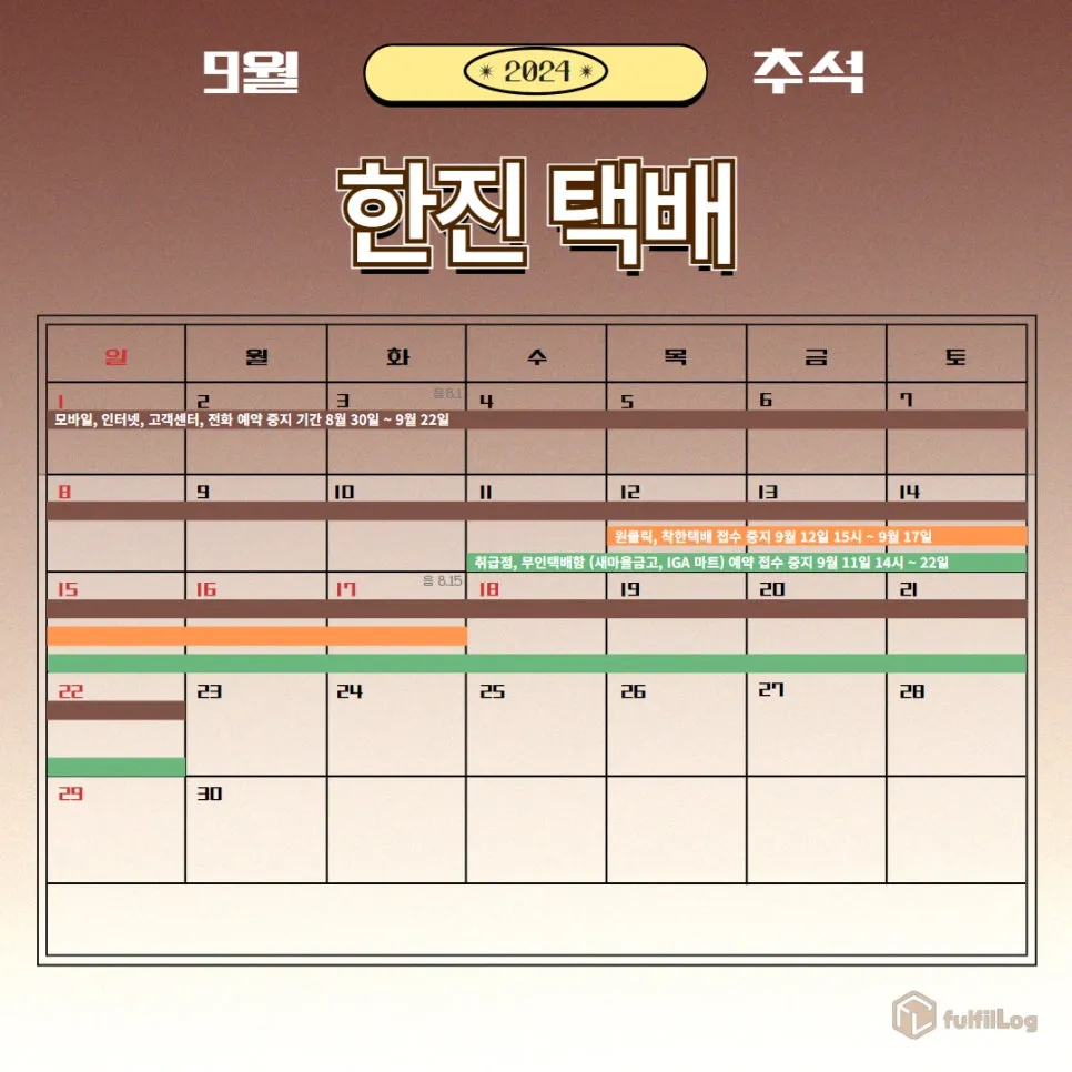 2024 추석 택배 마감 총정리 설명 이미지 4