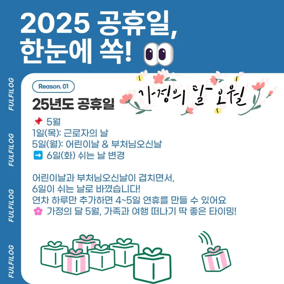 2025 공휴일 총정리 (대체공휴일 법정공휴일 휴가 계획 미리 짜봐요) 설명 이미지 3