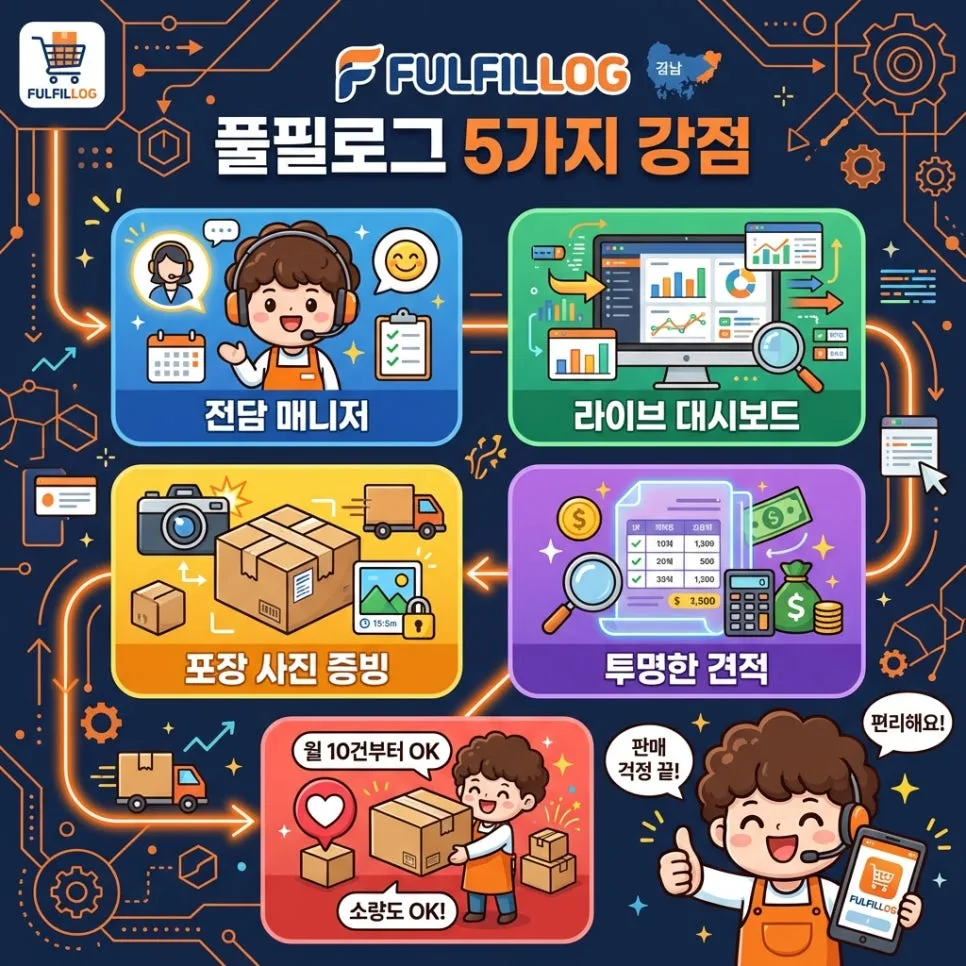 경남 택배대행 파트너,풀필로그 설명 이미지
