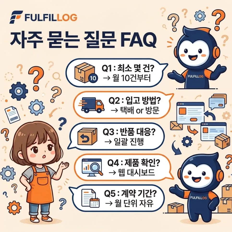 양산 풀필먼트자주 묻는 질문 설명 이미지