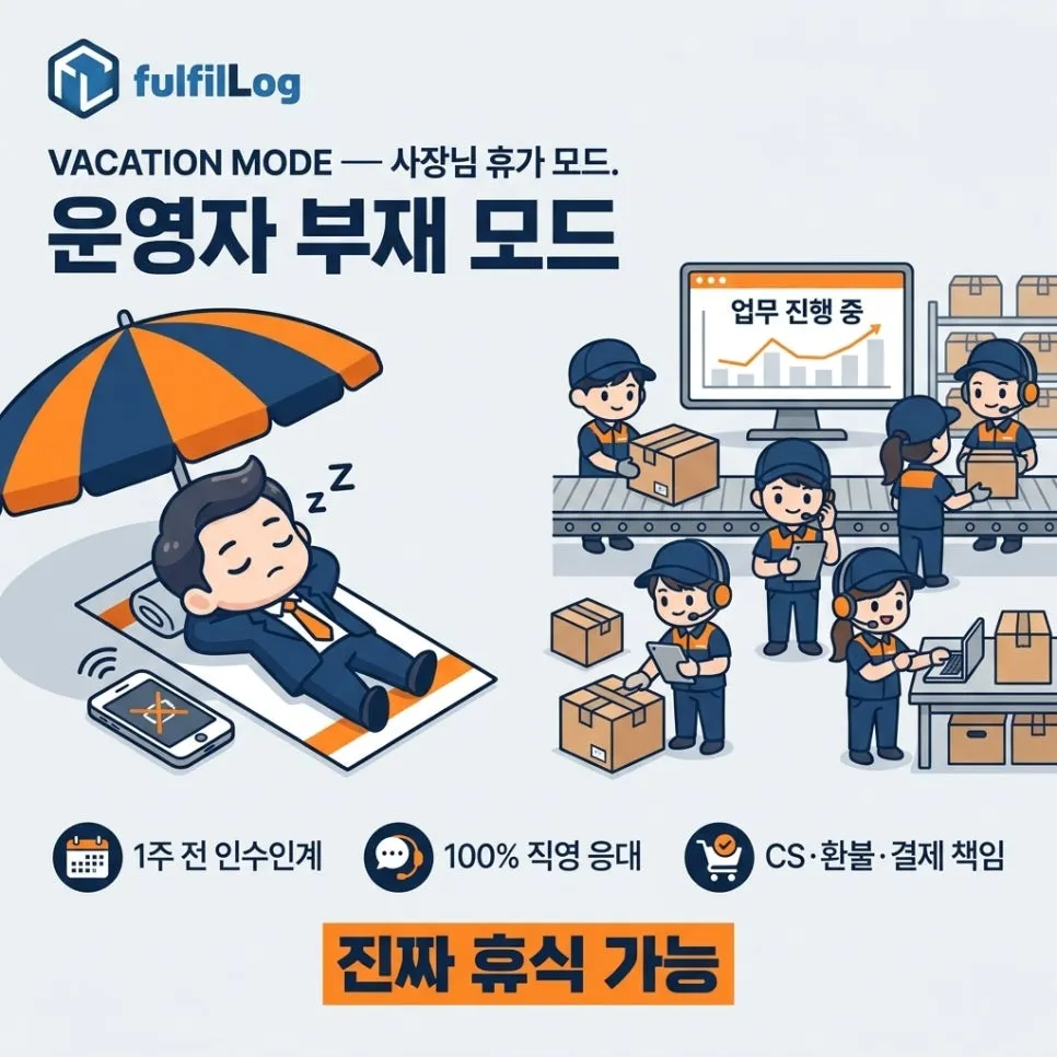 사장님 휴가 모드 설명 이미지