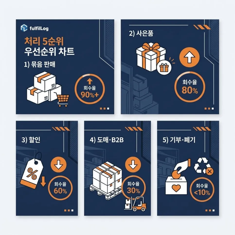 처리 방법 — 5가지 우선순위 설명 이미지