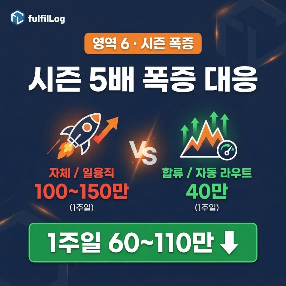 시즌 폭증 대응 설명 이미지