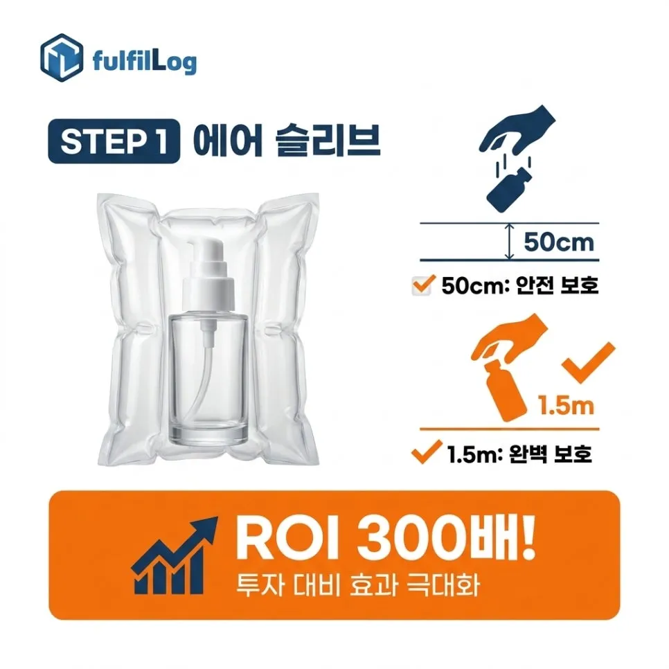 방법 1. 유리병 전용 에어 슬리브 설명 이미지
