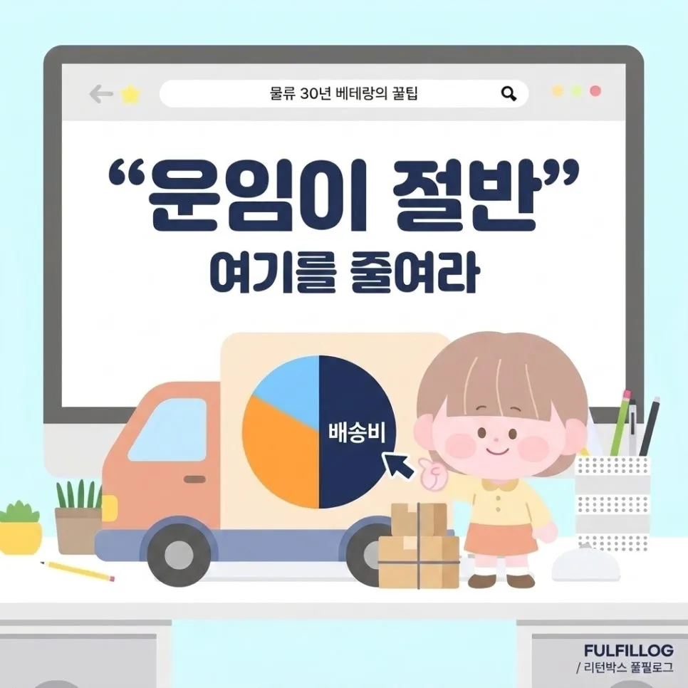 피킹·패킹비와 운임 — 가장 큰 덩어리 설명 이미지