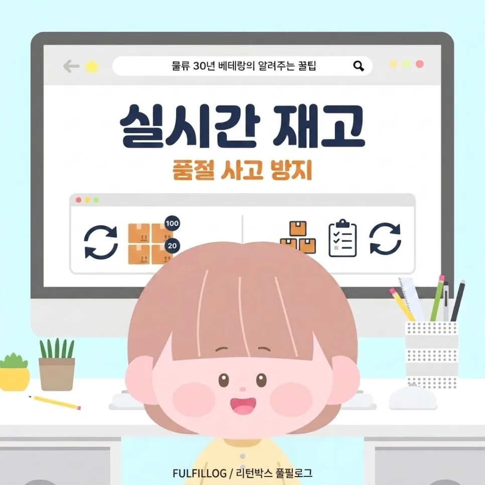 재고 수량까지 실시간으로 맞아떨어져요 설명 이미지