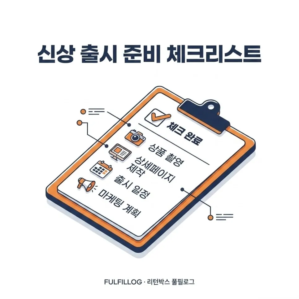 신상 출시 준비 체크리스트 설명 이미지