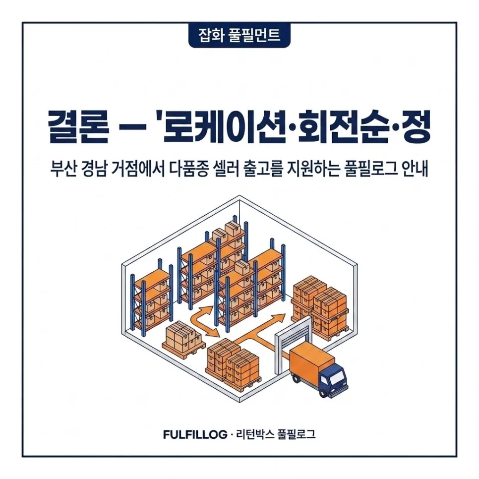 결론 — '로케이션·회전순·정리'로 판단하세요 설명 이미지