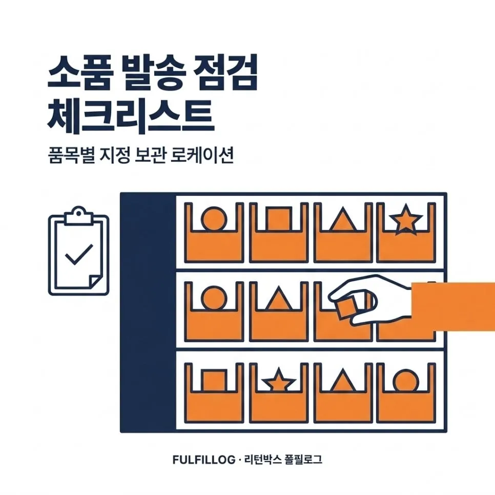 소품 발송 점검 체크리스트 설명 이미지