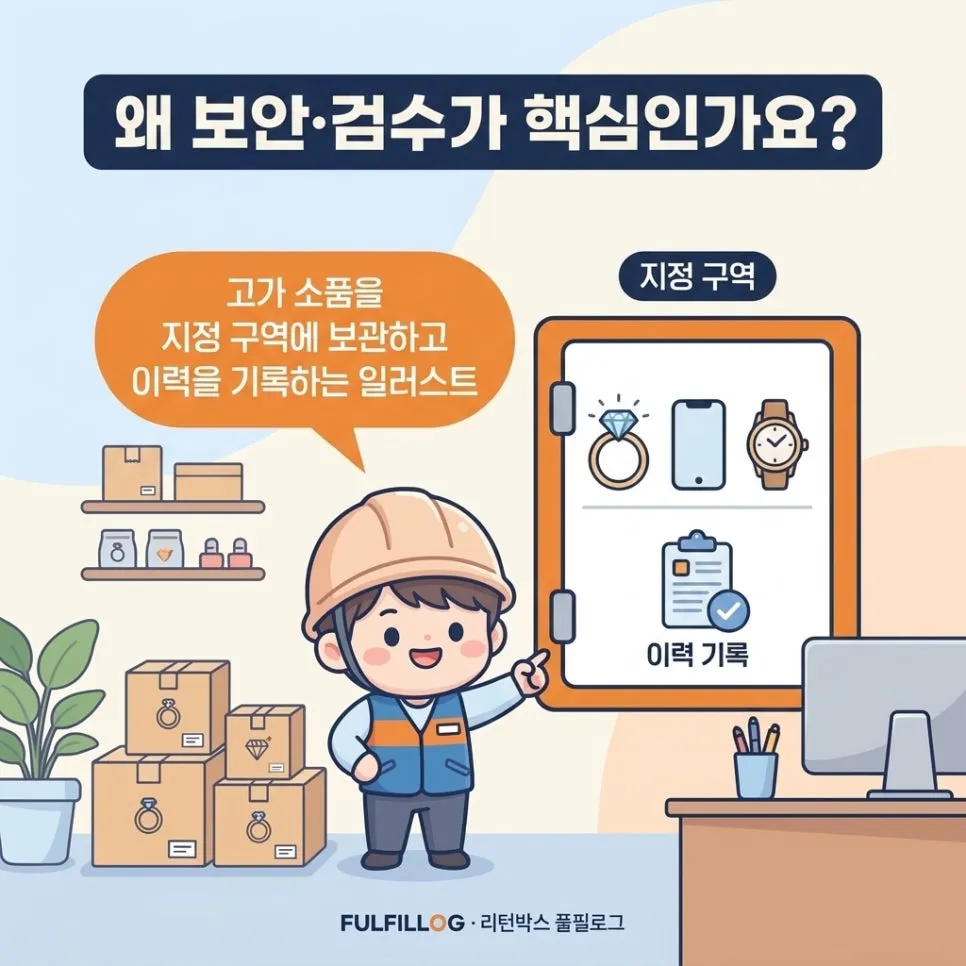주얼리 풀필먼트 고가 소형 보안·검수 관리 (2026) 설명 이미지