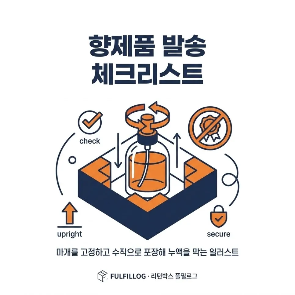 향제품 발송 체크리스트 설명 이미지