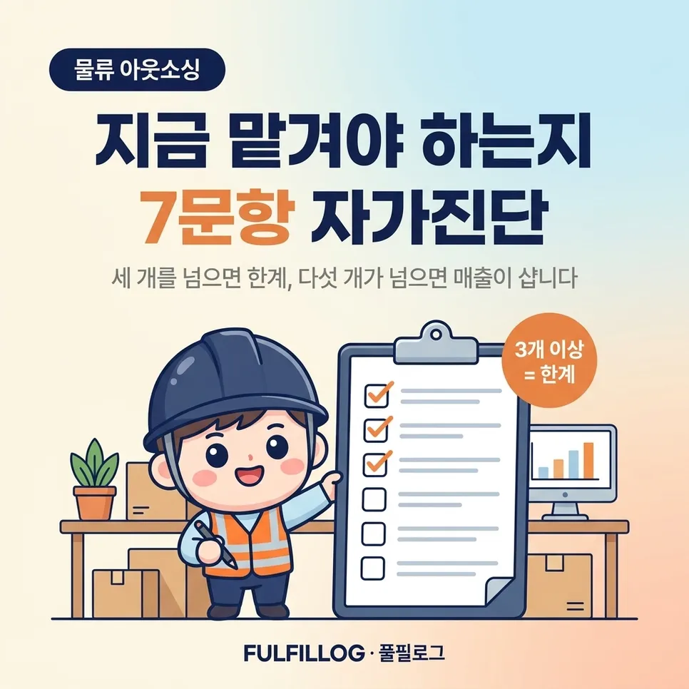 지금 맡겨야 하는지 확인하는 7문항 설명 이미지