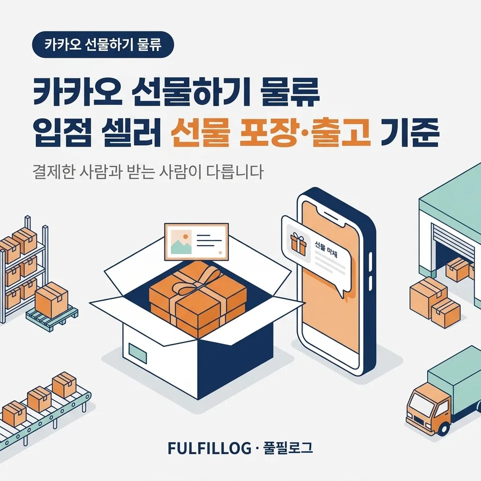 카카오 선물하기 물류 입점 셀러 선물 포장·출고 기준
