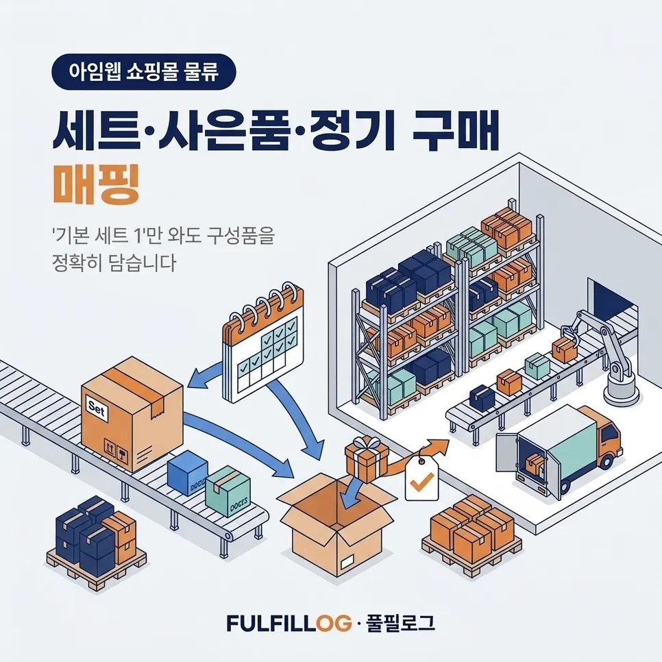 세트·사은품·정기 구매는 이렇게 매핑합니다 설명 이미지